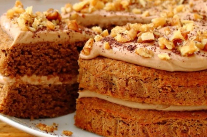 Coffee Protein Cake With Protein Frosting Recipe